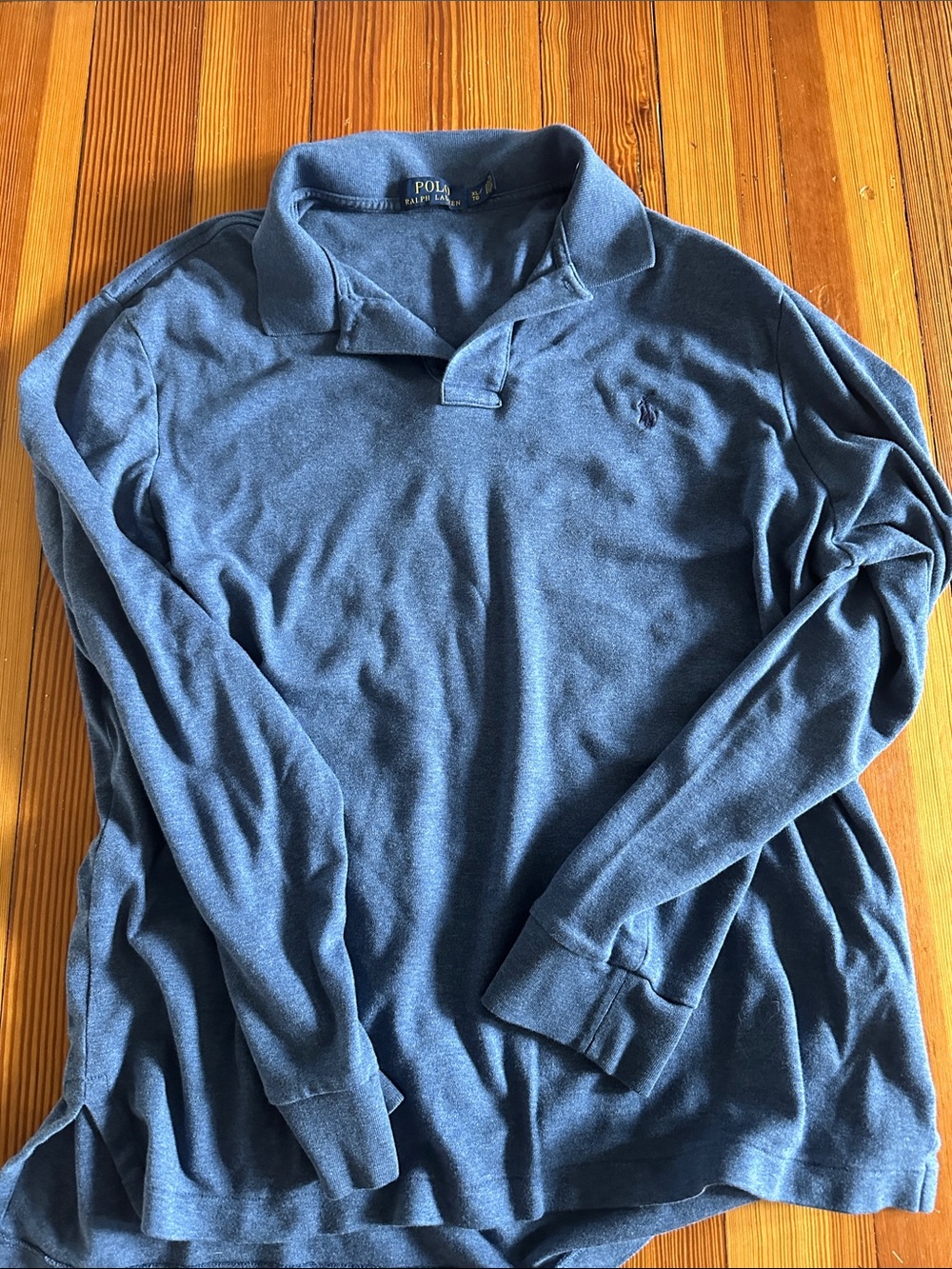 Polo by Ralph Lauren Long-Sleeve Polo Shirt - Slate Blue